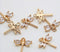 10pcs CZ Pave Small dragonfly Charm, 13x14mm CZ Zircon dragonfly Pendant, Zircon Jewelry Making, Zircon Material Craft Supplies