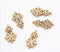 10pcs Snow CZ Pave Pendant Charm, 16x9mm Zircon Snow Connector Pendant, DIY Snow Charm, Jewelry Making, Material Craft Supplies