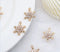 10pcs Snow Zircon pendant, Snow 11mm CZ Pave Pendant , Jewelry Making, Material Craft Supplies