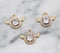 10pcs CZ Pave Little angel 8*14mm Charm Pendant, 3x22mm Zircon Connector, Jewelry Making, Material Craft Supplies