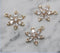 10pcs Five petal flower CZ Pave Charm, 18mm CZ Zircon flowers Pendant Charm, Jewelry Making, Material Craft Supplies