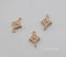 10pcs CZ Pave Rhombus Charm Pendant, 12.7x8mm Zircon Connector, Jewelry Making, Material Craft Supplies