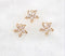 10pcs CZ Pave windmill Charm, 8.5mm windmill Zircon Pendant Connector, Jewelry Making, Material Craft Supplies