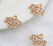 10pcs CZ Pave Crown Charm, 14x16mm Crown Zircon Pendant , Jewelry Making, Material Craft Supplies