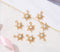 10pcs CZ Pave star Charm, 14x19mm Star Zircon Pendant , Jewelry Making, Star Zircon Material Craft Supplies