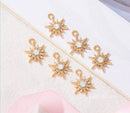 10pcs CZ Pave star Charm, 14x19mm Star Zircon Pendant , Jewelry Making, Star Zircon Material Craft Supplies