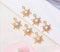 10pcs CZ Pave star Charm, 14x19mm Star Zircon Pendant , Jewelry Making, Star Zircon Material Craft Supplies