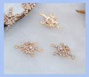 10pcs CZ Pave Charm, 22x14mm Zircon Pendant , Jewelry Making, Zircon Material Craft Supplies