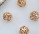 10pcs CZ Pave ball Pendant, 12mm Zircon ball Pendant, Jewelry Making, Zircon ball Material Craft Supplies