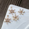 10pcs six petal flower CZ Pave Charm, flowers zircon Charm Pendant 13mm/ 15mm ,crystal Pave Charm, wholesale prices, High Quality