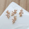 10PCS 8x15mm 10x18mm Flower branch Zirconia Connecto Charm Pedant, Flower CZ Pave Pendant, Rhinestone Charm, High Quality