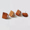 10pcs Semicircle Wood Earrings, Ear Wire, Earrings Post, Wood Earrings Studs,Diy Jewelry Accessories Craft Supplies