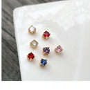 10pcs Four Claw Mini Glass Charm Pendant, CZ Pave Charm, Zircon ball Pendant, 4mm Jewelry Making, Material Craft Supplies