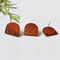 10pcs Semicircle Wood Earrings, Ear Wire, Earrings Post, Wood Earrings Studs,Diy Jewelry Accessories Craft Supplies