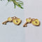 6pcs High Quality Real Gold Plated Lock and Key Charm, Enamel Heart Key Pendant, Nickel free