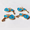 6pcs High Quality Real Gold Plated Lock and Key Charm, Enamel Heart Key Pendant, Nickel free