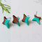 10pcs Star Shape Wood Earrings, Ear Wire, Earrings Post, Wood Earrings Studs,Diy Jewelry Accessories Craft Supplies