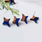 10pcs Star Shape Wood Earrings, Ear Wire, Earrings Post, Wood Earrings Studs,Diy Jewelry Accessories Craft Supplies