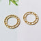 10pcs Matt Gold Plated Round Circle Charm, Alloy Charm, Jewelry Making Materials