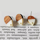 10pcs Wood Earrings, Earrings Post, Teardrop Wood Earrings Studs,Diy Jewelry Accessories Craft Supplies