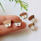 10pcs Fan-shaped Wood Earrings, Earrings Post, Trapezoid Wood Earrings Studs,Diy Jewelry Accessories Craft Supplies