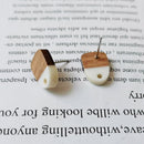 10pcs Fan-shaped Wood Earrings, Earrings Post, Trapezoid Wood Earrings Studs,Diy Jewelry Accessories Craft Supplies