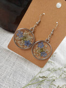 Real Flower Earrings, Forget-Me-Not, Handmade Jewelry, Pressed Dried Wildflower, Real Flower Jewelry Gifts, Mother's Day Gift, Gifts for Her