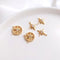 10pcs six-pointed star cz pave charm, Eight-pointed star crystal pendant, Inlaid lucky compass DIY Jewelry Making