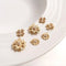 4pcs daisy flower cz pave charm pendant, four-leaf clover flower pendant, DIY Jewelry Making