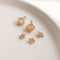 10pcs gold cone cz pave charm pendant, Zircon pendant, DIY Jewelry Making