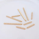 10pcs 14mm 16.5mm 20mm 37.5mm cz pave charm pendant, brass gold plated, pave charm, Material Craft Supplies