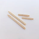 10pcs 14mm 16.5mm 20mm 37.5mm cz pave charm pendant, brass gold plated, pave charm, Material Craft Supplies