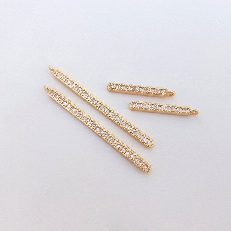 10pcs 14mm 16.5mm 20mm 37.5mm cz pave charm pendant, brass gold plated, pave charm, Material Craft Supplies