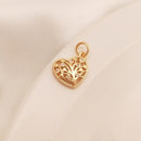 10pcs lucky tree love CZ Pave Pendant, Heart Zircon Flower Pendant, Jewelry Making, Zircon Material Craft Supplies