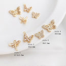 10pcs butterfly Zircon Pendant Charm, dragonfly CZ Pave Connector Pendant, DIY Finding Jewelry