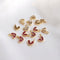 10pcs little love Glass zircon Charm pendant, 7.5mm Zircon Charm, CZ Pave Pendant Charm, earrings bracelet necklace pendant Jewelry Making