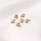 10pcs Zircon Pendant Charm, CZ Pave Connector Pendant, Earrings, necklaces, bracelets, handmade semi-finished materials