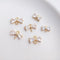 10pcs bow CZ Pave Charm, bow Zircon Connector, Zircon Jewelry Making, Material Craft Supplies