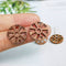 10pcs Flower Shape Wood Earrings, Ear Wire, Earrings Post, Bar Wood Earrings Studs,Diy Jewelry Accessories Craft Supplies