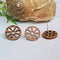 10pcs Flower Shape Wood Earrings, Ear Wire, Earrings Post, Bar Wood Earrings Studs,Diy Jewelry Accessories Craft Supplies