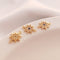 10pcs eight-pointed star cz pave charm, star pendant, brass gold plated, star charm, Material Craft Supplies