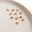 10pcs gold cone cz pave charm pendant, Zircon pendant, DIY Jewelry Making