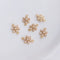 10pcs snowflake CZ Pave Charm, Zircon Connector, Zircon Jewelry Making, Material Craft Supplies