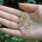 Hexagonal Earrings Gold Real flowers, Resin Dried Flowers Pressed, Dainty Drop Earrings, Gifts for Bridsmaid