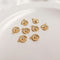 10pcs CZ Pave daisy Charm, small flower Zircon Connector Pendant , Jewelry Making, Zircon Material Craft Supplies