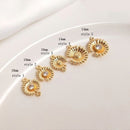 10pcs CZ Pave daisy Charm, small flower Zircon Connector Pendant , Jewelry Making, Zircon Material Craft Supplies