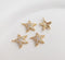 10pcs starfish CZ Pave Charm Pendant, starfish Zircon Pendant, starfish Jewelry Making, Zircon Material Craft Supplies