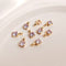 10pcs Glass zircon Charm pendant, 5.5x10mm square Zircon Charm, CZ Pave Pendant Charm, earrings bracelet necklace pendant Jewelry Making