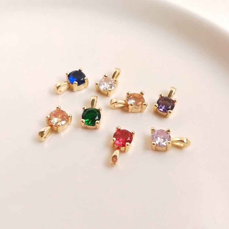 10pcs Glass zircon Charm pendant, 5.5x10mm square Zircon Charm, CZ Pave Pendant Charm, earrings bracelet necklace pendant Jewelry Making