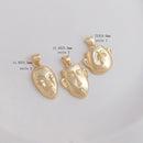 4pcs expression mask CZ Pave pendant Charm, expression mask Zircon Jewelry Making, Nickel free